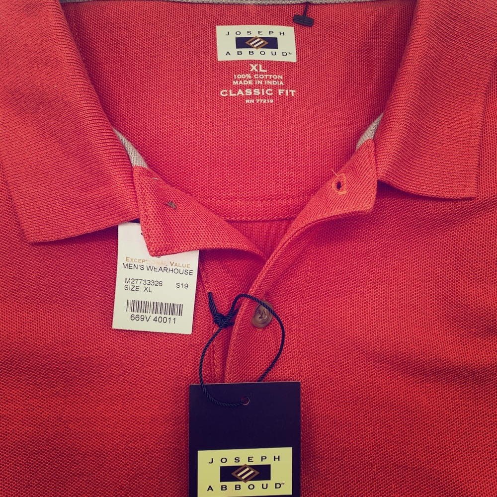 Joseph Abboud Mens XL Classic Fit Polo